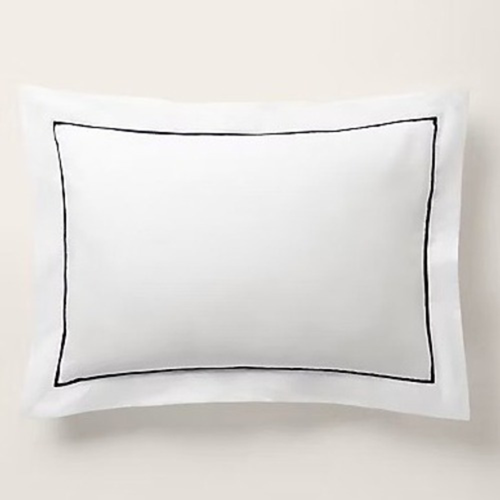 Ralph Lauren Palmer Percale King Sham Polo Navy Organic‎ Cotton 20x36 Luxury NEW